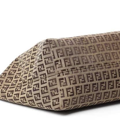 Fendi Zucchino Shopping Tote Tobacco Brown 6 of 9