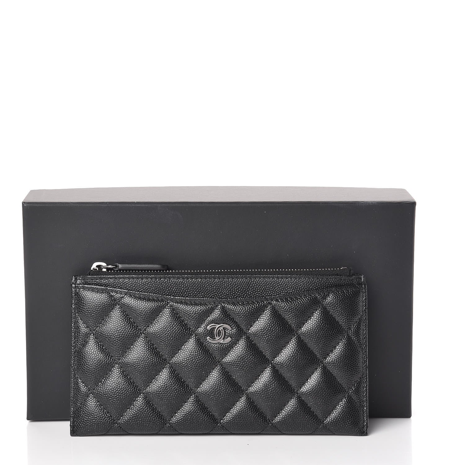 Chanel Caviar Quilted Classic Zip Pouch Black 8 of 8
