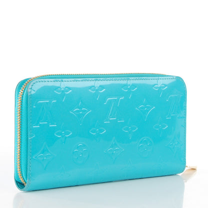 Louis Vuitton Vernis Zippy Wallet Blue Lagon 3 of 8