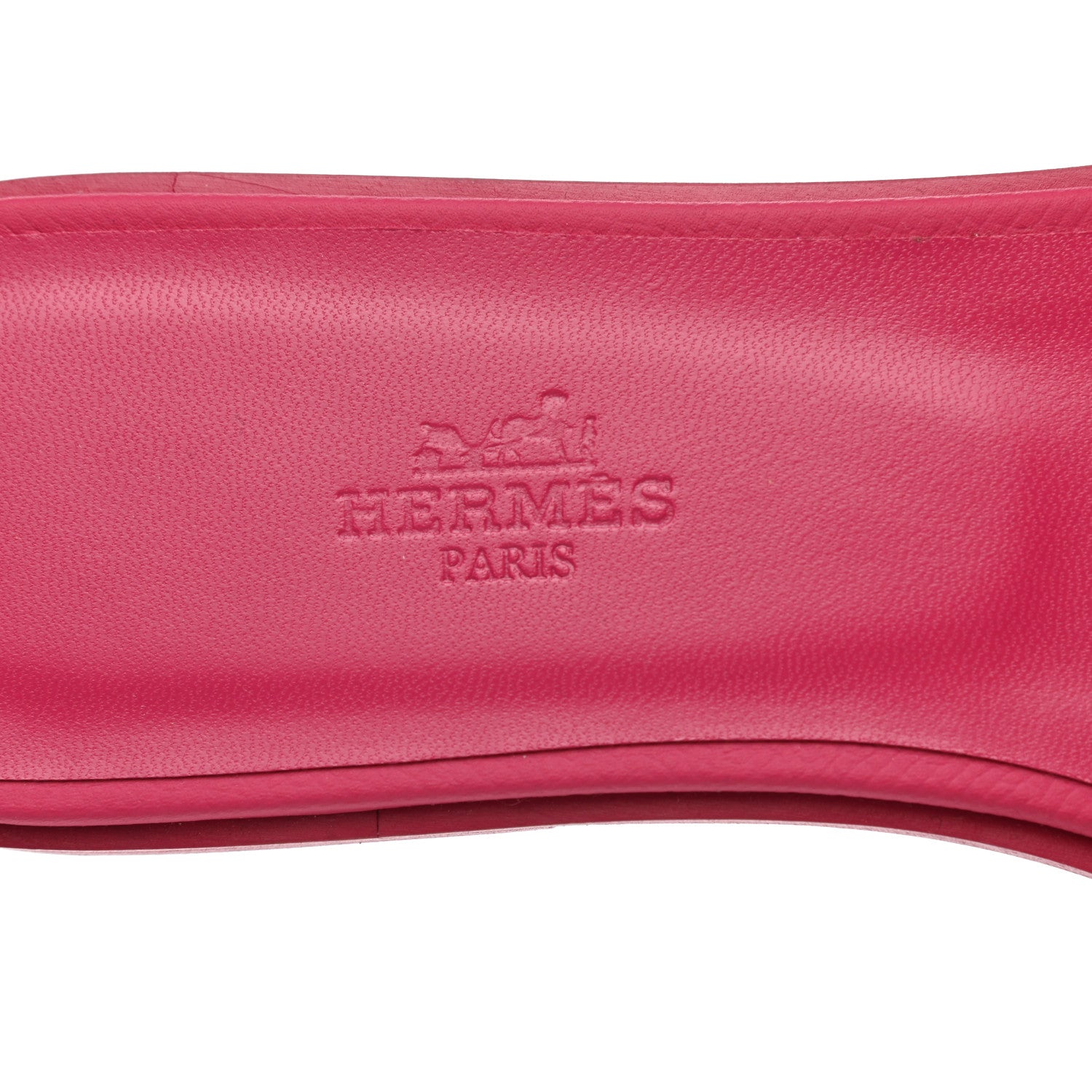 Hermes Epsom Oran Sandals 38.5 Rouge Azalee 7 of 9