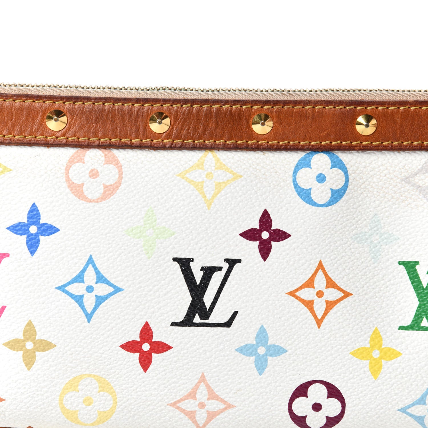 Louis Vuitton Monogram Multicolor Pochette Accessories White 13 of 13