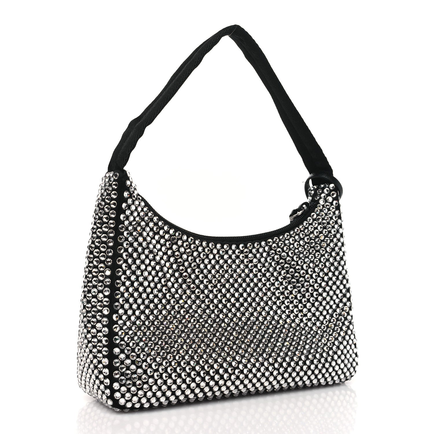 Prada Satin Crystal Mini Re-Edition 2000 Bag Cristal 3 of 11