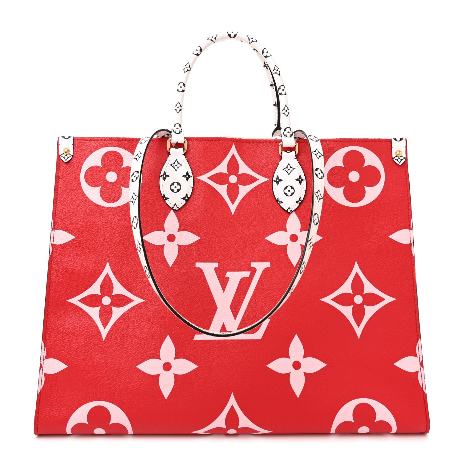 Louis Vuitton Monogram Giant Onthego GM Rouge Rose 1 of 15