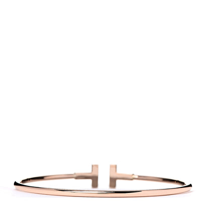 Tiffany 18K Rose Gold T Wire Bracelet 2 of 3