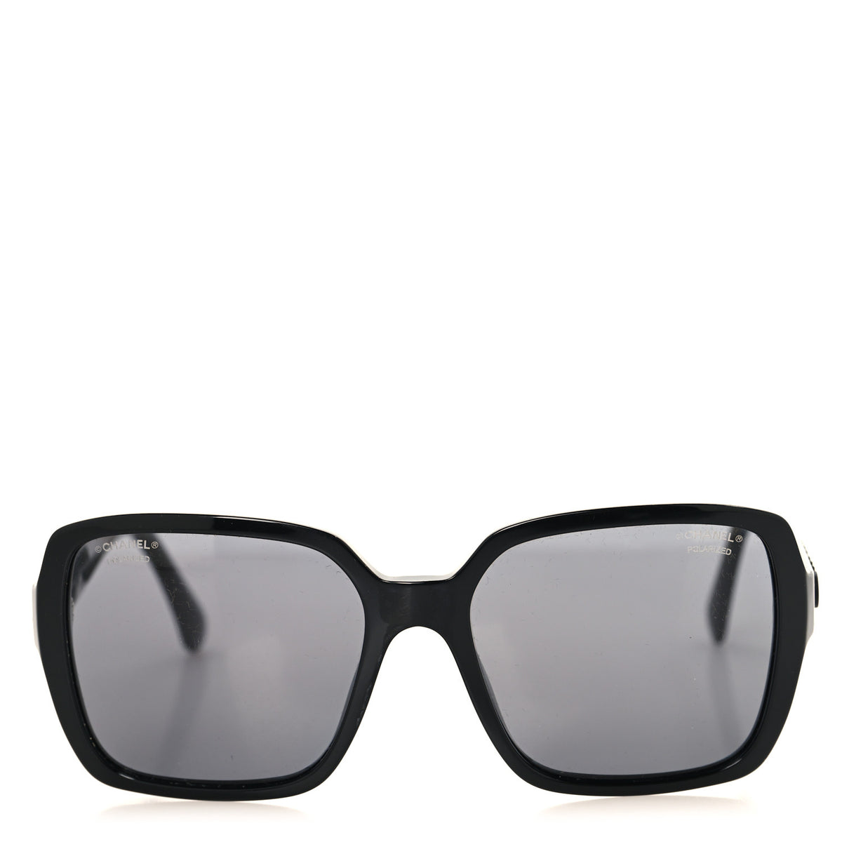 Chanel Acetate Square Sunglasses 5408 Black 2 of 7