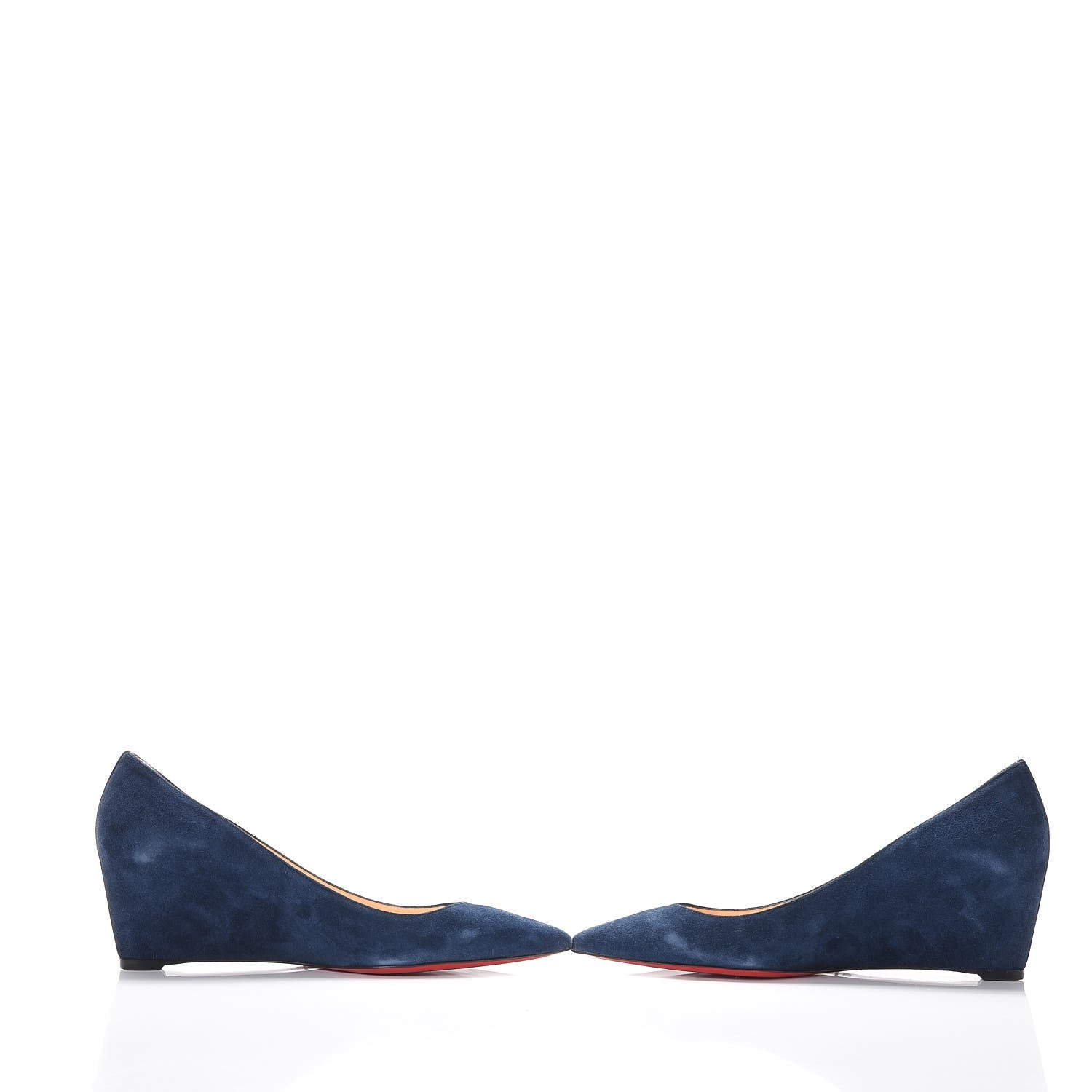 Christian Louboutin Veau Velours Pipina 55 Wedges 40.5 Night 6 of 17