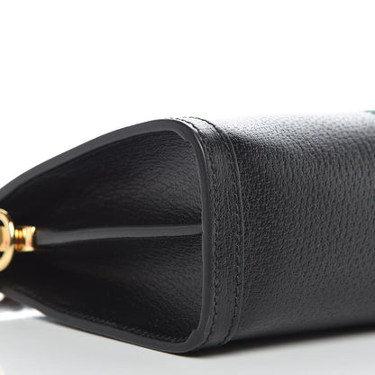 Gucci Calfskin GG Web Small Ophidia Chain Shoulder Bag Black 5 of 9