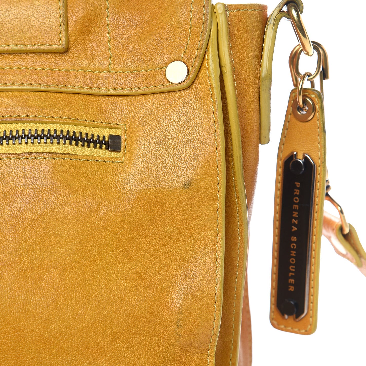 Lambskin Medium PS1 Satchel Mustard