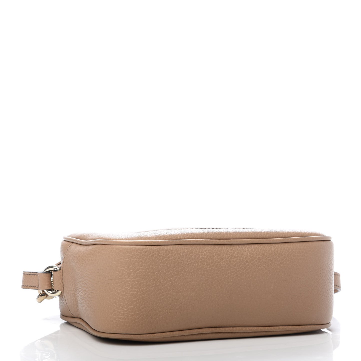 Pebbled Calfskin Small Soho Disco Bag Camelia