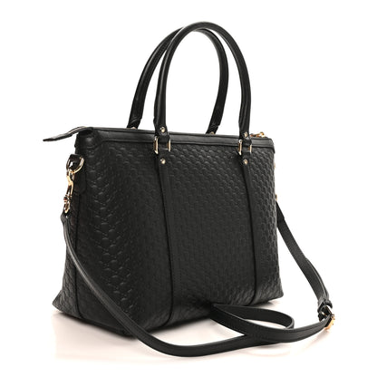 Gucci Soft Microguccissima Small Zippered Satchel Black 3 of 10