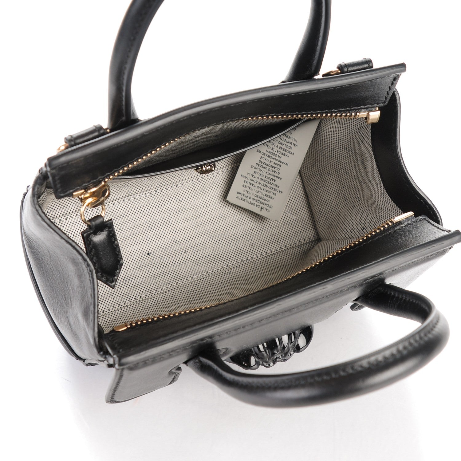 Versace Calfskin Small Palazzo Empire Bag Black 6 of 8