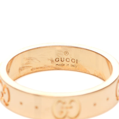 Gucci 18K Yellow Gold 4mm Icon Thin Band Ring 48 4.5 5 of 7