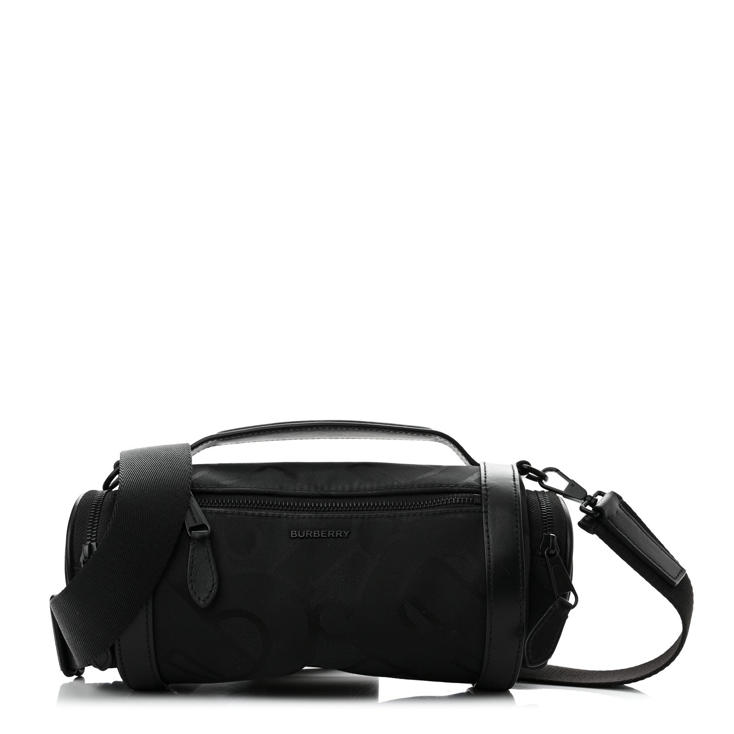Burberry Jacquard Logo TB Sound Bag Black 1 of 10