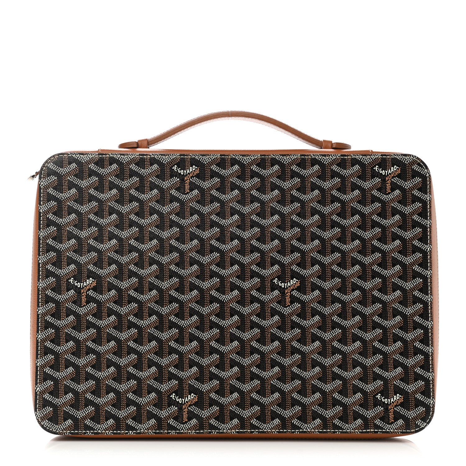 Goyard Goyardine Universal Companion Portfolio Black Gold 1 of 8