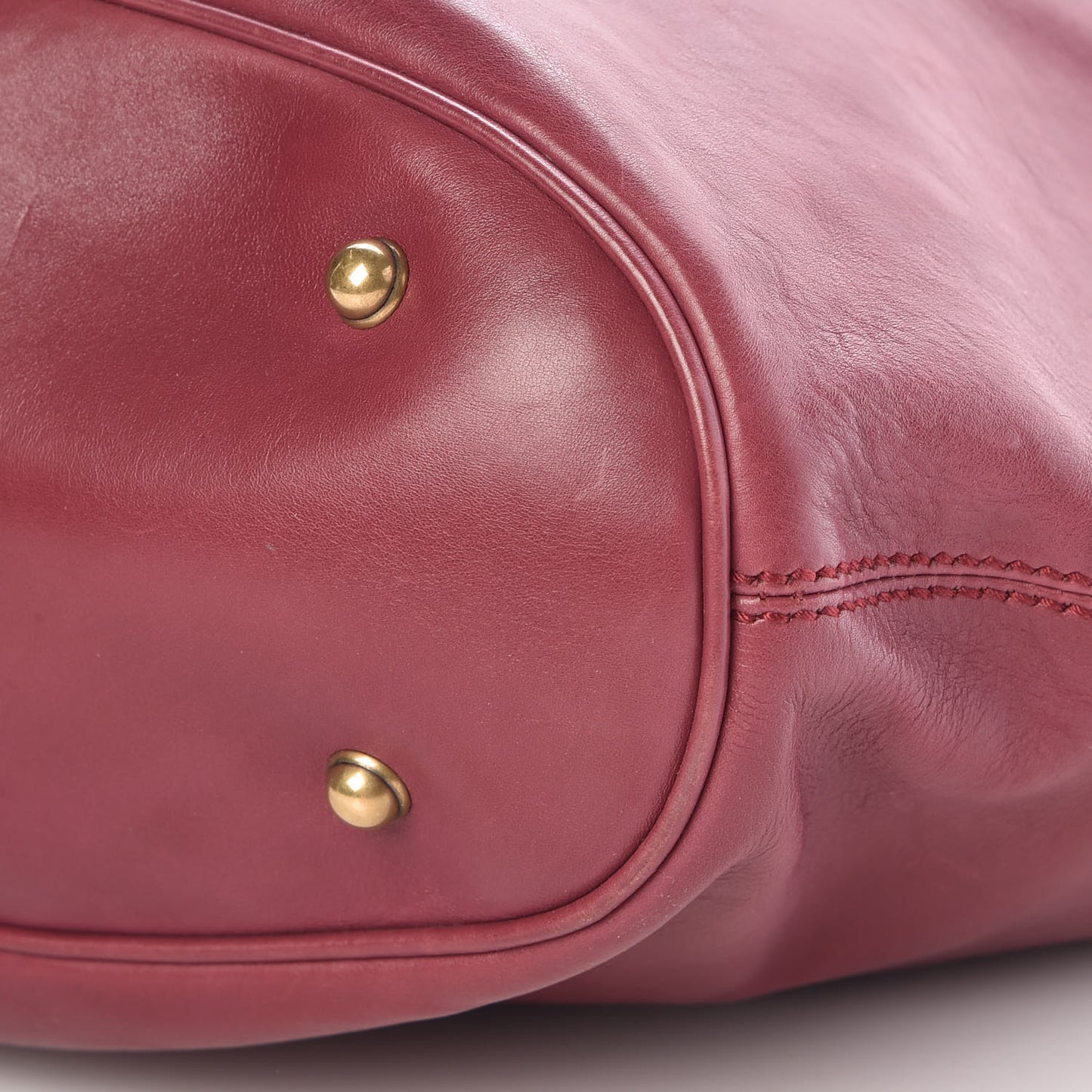 Soft Calfskin Icon Hobo Burgundy