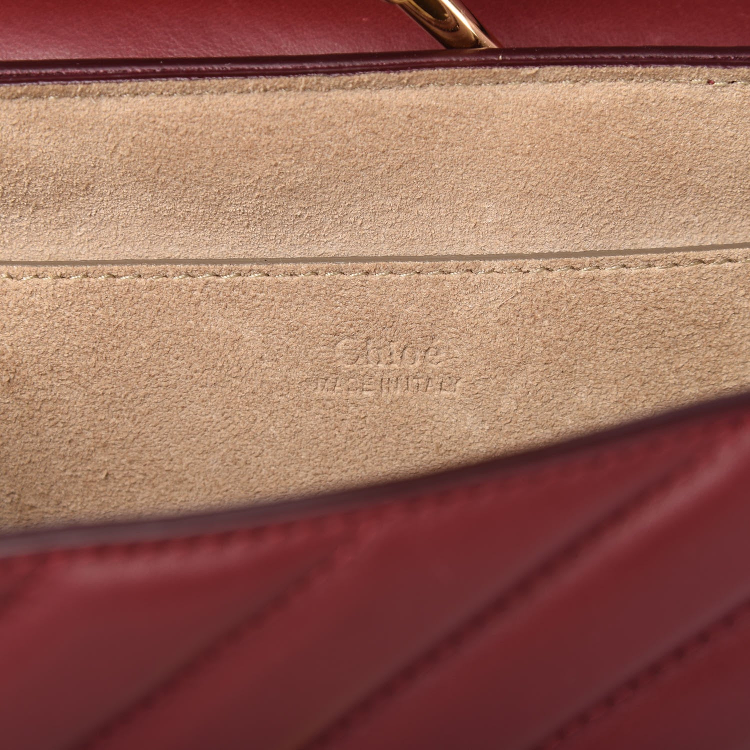Chloe Calfskin Quilted Mini Drew Bijou Shoulder Bag Plum Purple 8 of 10