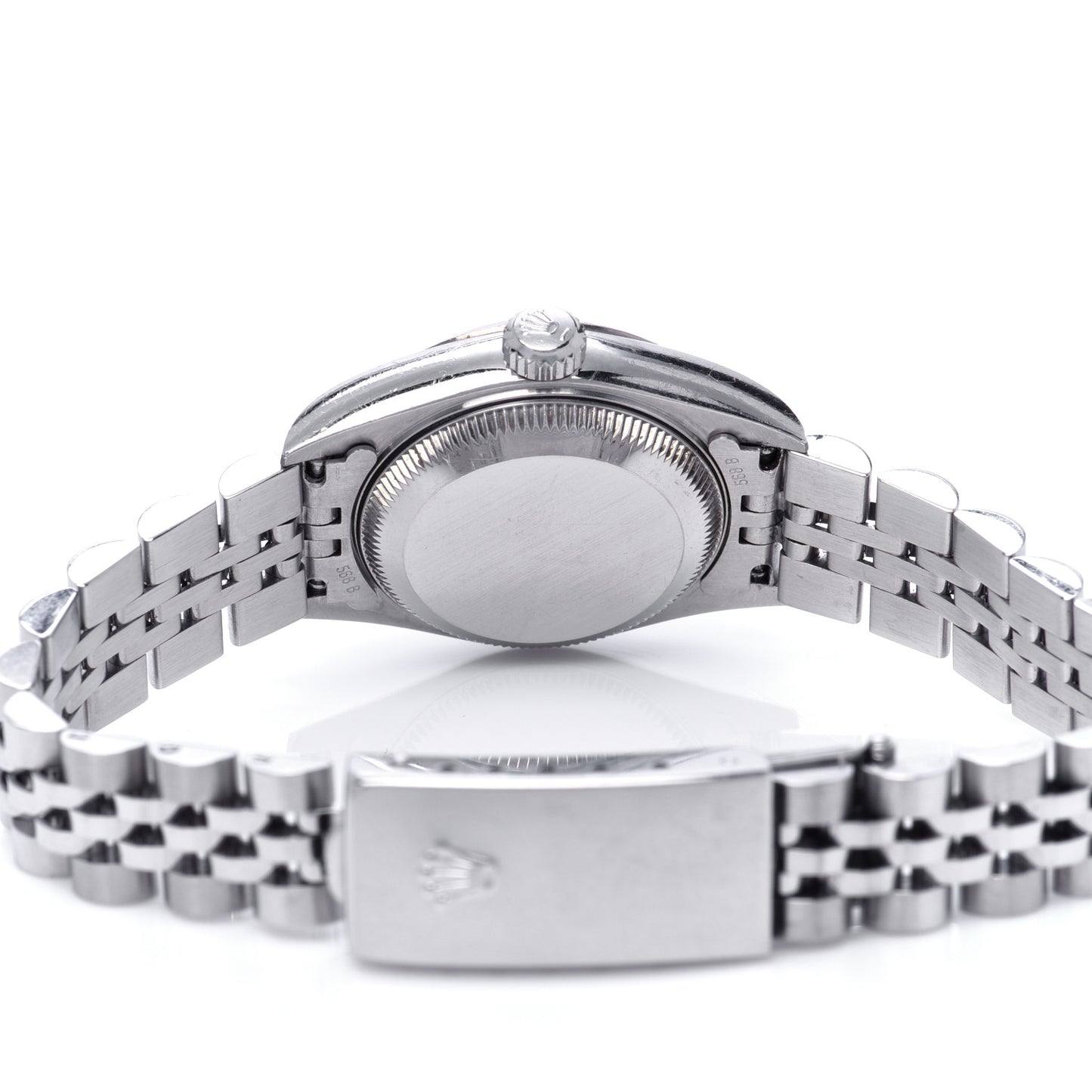 Stainless Steel 18K White Gold Diamond 26mm Oyster Perpetual Datejust Watch Pink 79174