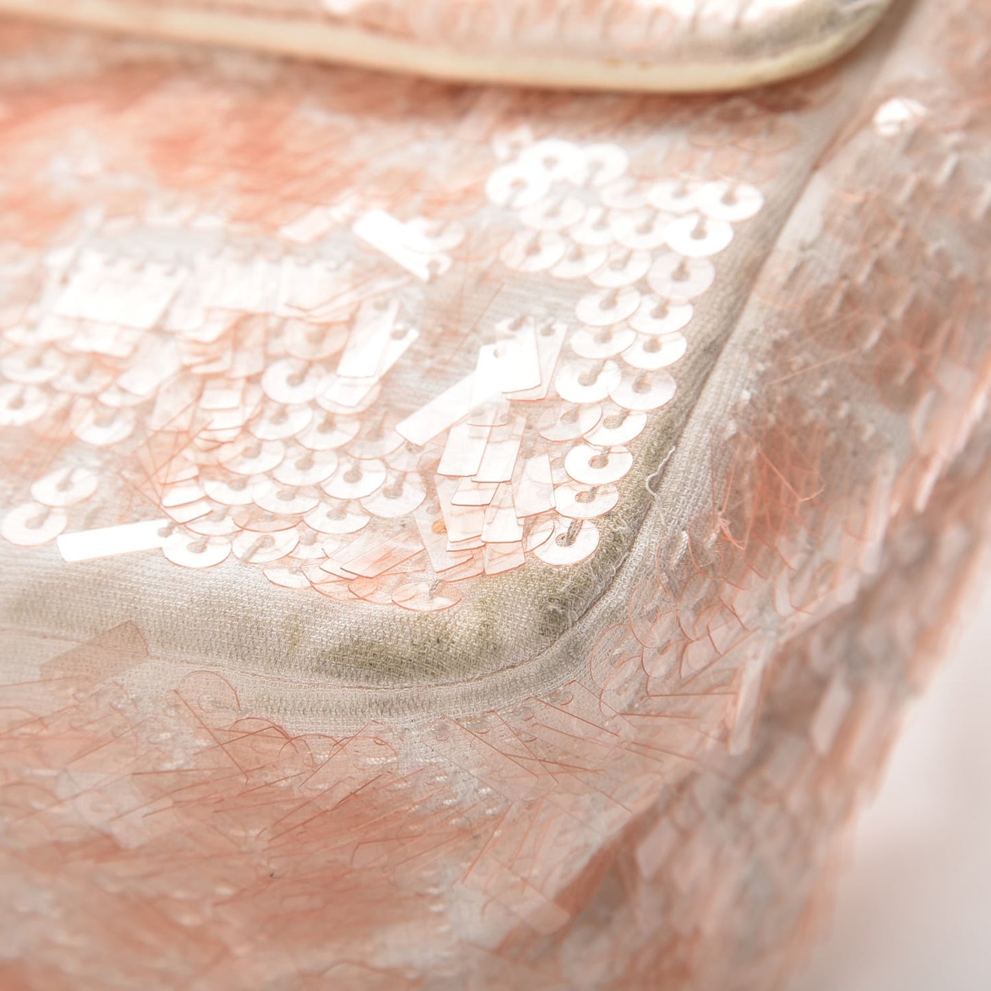 Sequin Paillette Small Flap Light Pink