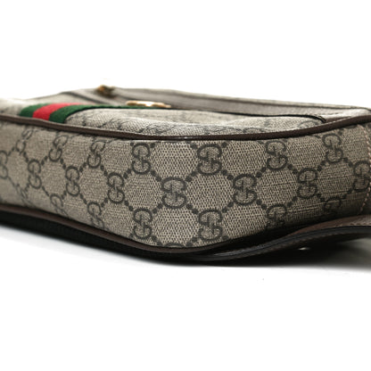 Gucci Soft GG Supreme Monogram Medium Ophidia Belt Bag Dark Brown 11 of 15