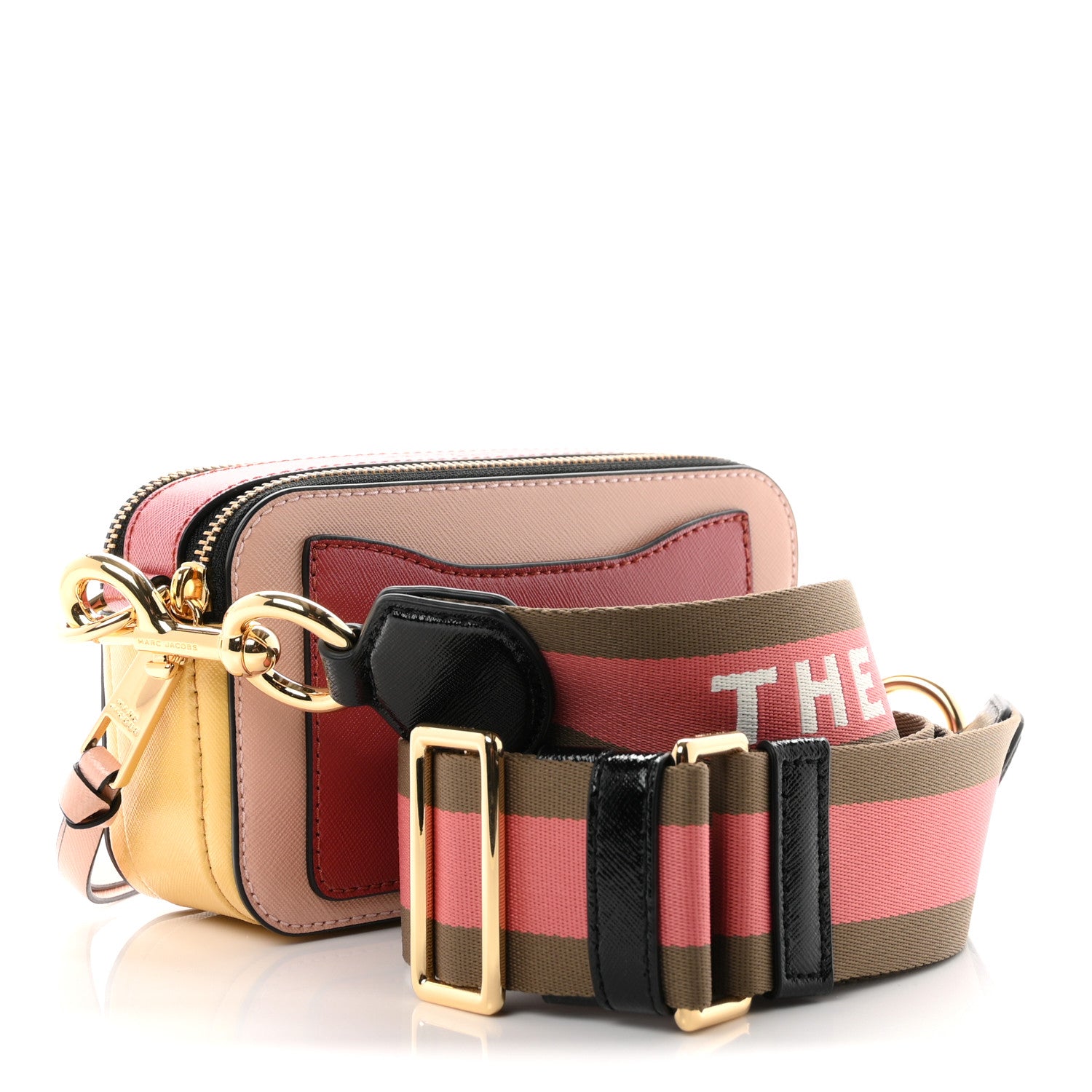 Marc Jacobs Saffiano Small Snapshot Camera Bag New Rose 2 of 9