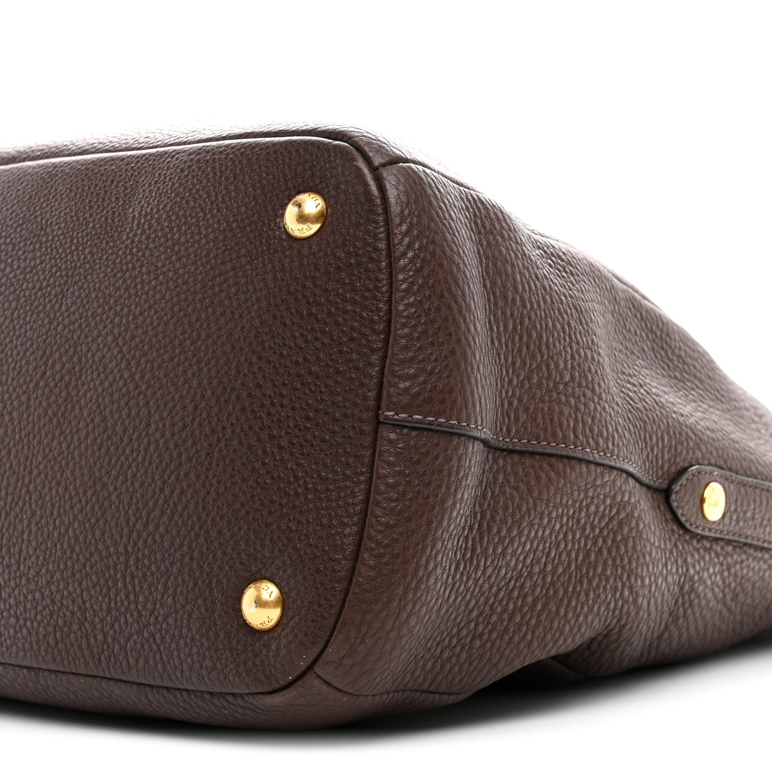 Prada Vitello Daino Shoulder Bag Caffe 11 of 12