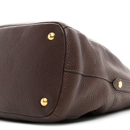 Prada Vitello Daino Shoulder Bag Caffe 11 of 12
