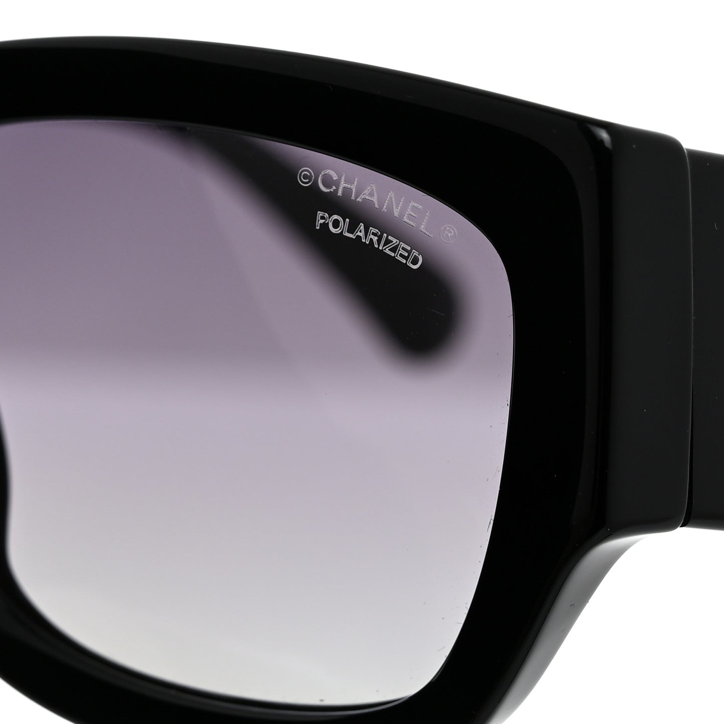 Acetate Rectangle Sunglasses 5507-A Black