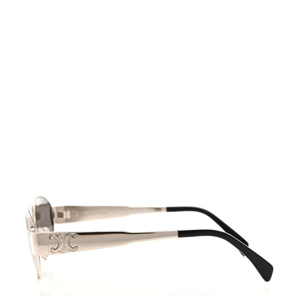 Celine Metal Triomphe 01 Sunglasses CL40235U Silver Black 3 of 6