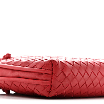 Bottega Veneta Nappa Intrecciato Nodini Crossbody Messenger Red 9 of 13