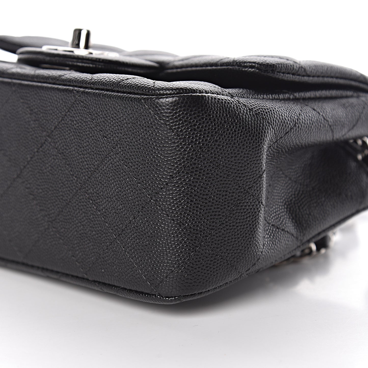 Caviar Quilted Mini Square Flap Black