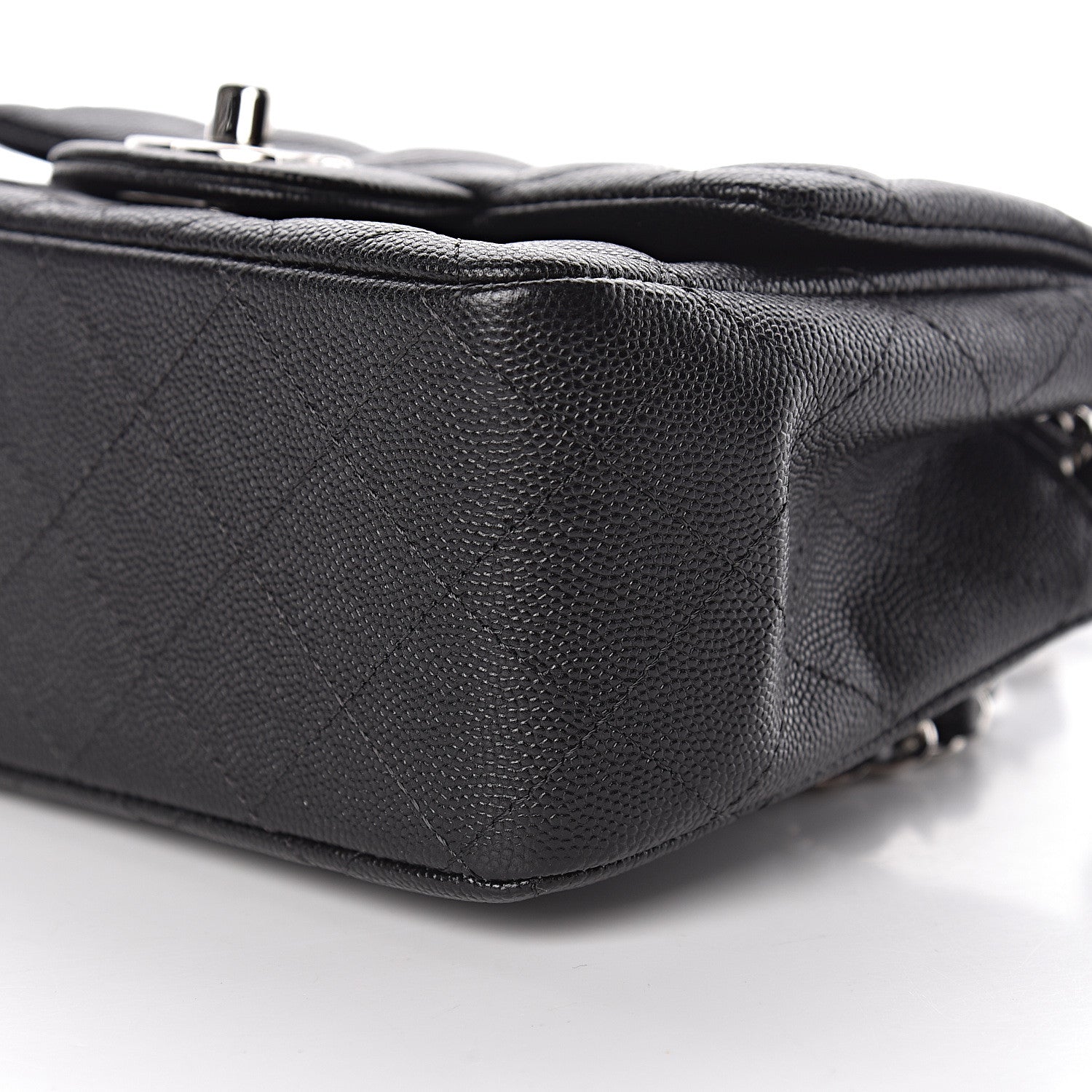 Chanel Caviar Quilted Mini Square Flap Black 9 of 10