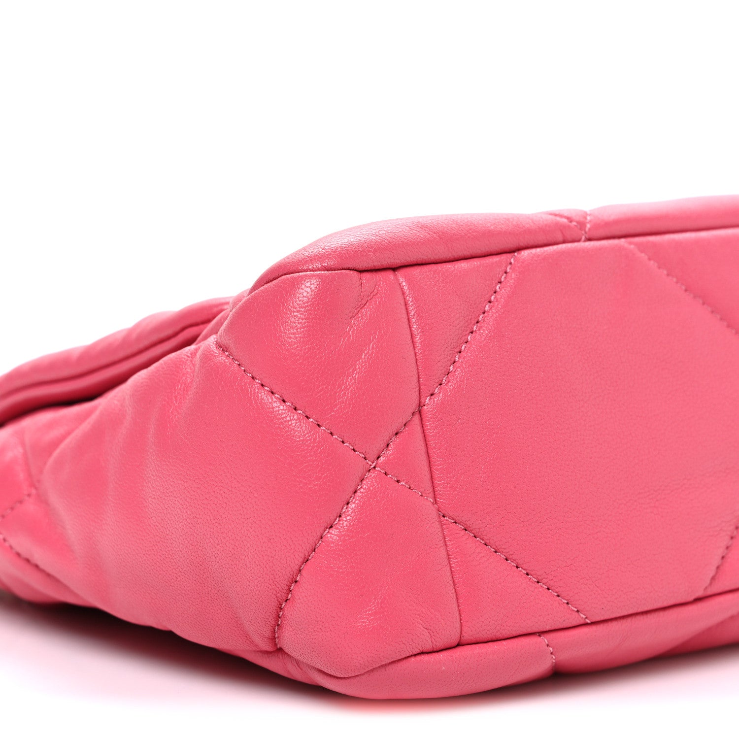 Chanel Lambskin Quilted Medium Chanel 19 Flap Dark Pink 9 of 10