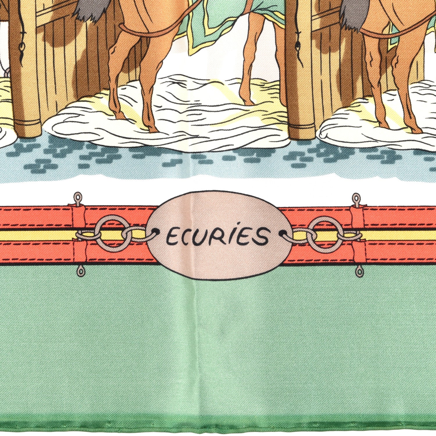 Hermes Silk Ecuries Scarf 90 3 of 6