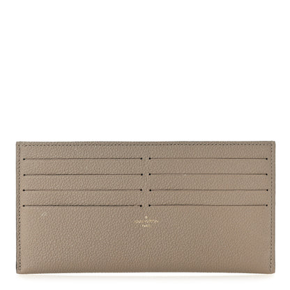 Louis Vuitton Calfskin Felicie Chain Wallet Card Holder Insert Tourterelle 1 of 6