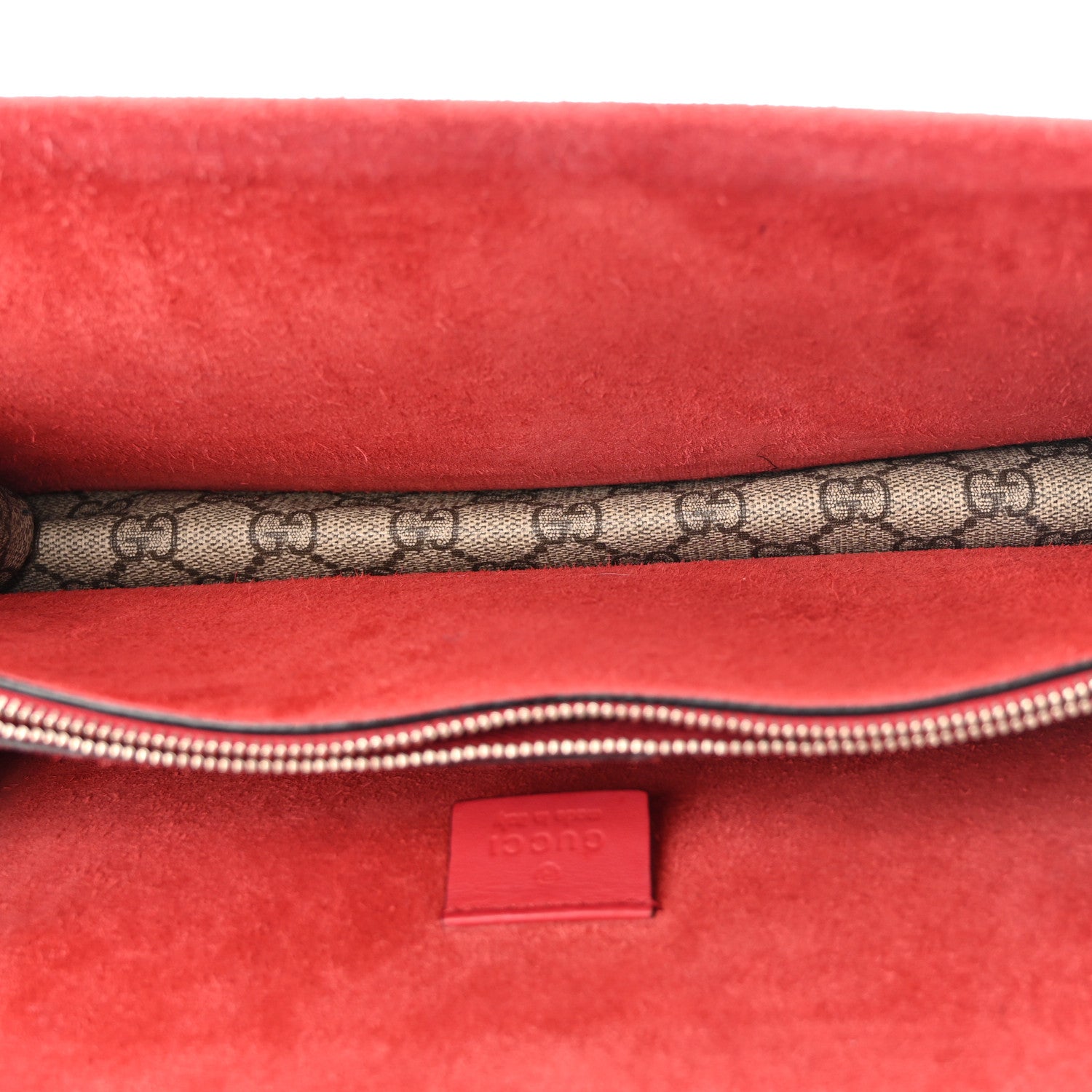 Gucci GG Supreme Monogram Small Dionysus Shoulder Bag Red 5 of 16