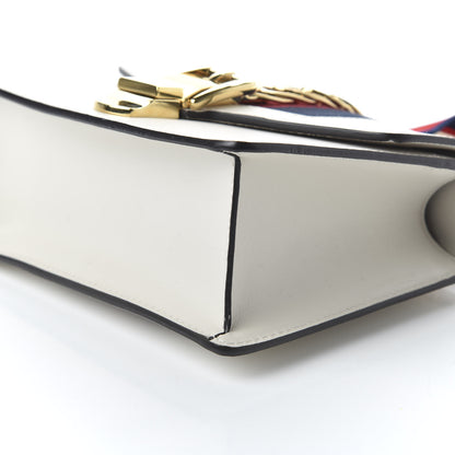 Gucci Calfskin Mini Sylvie Chain Shoulder Bag White 7 of 11
