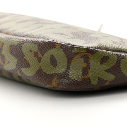 Louis Vuitton Monogram Graffiti Pochette Accessories Kaki 10 of 13