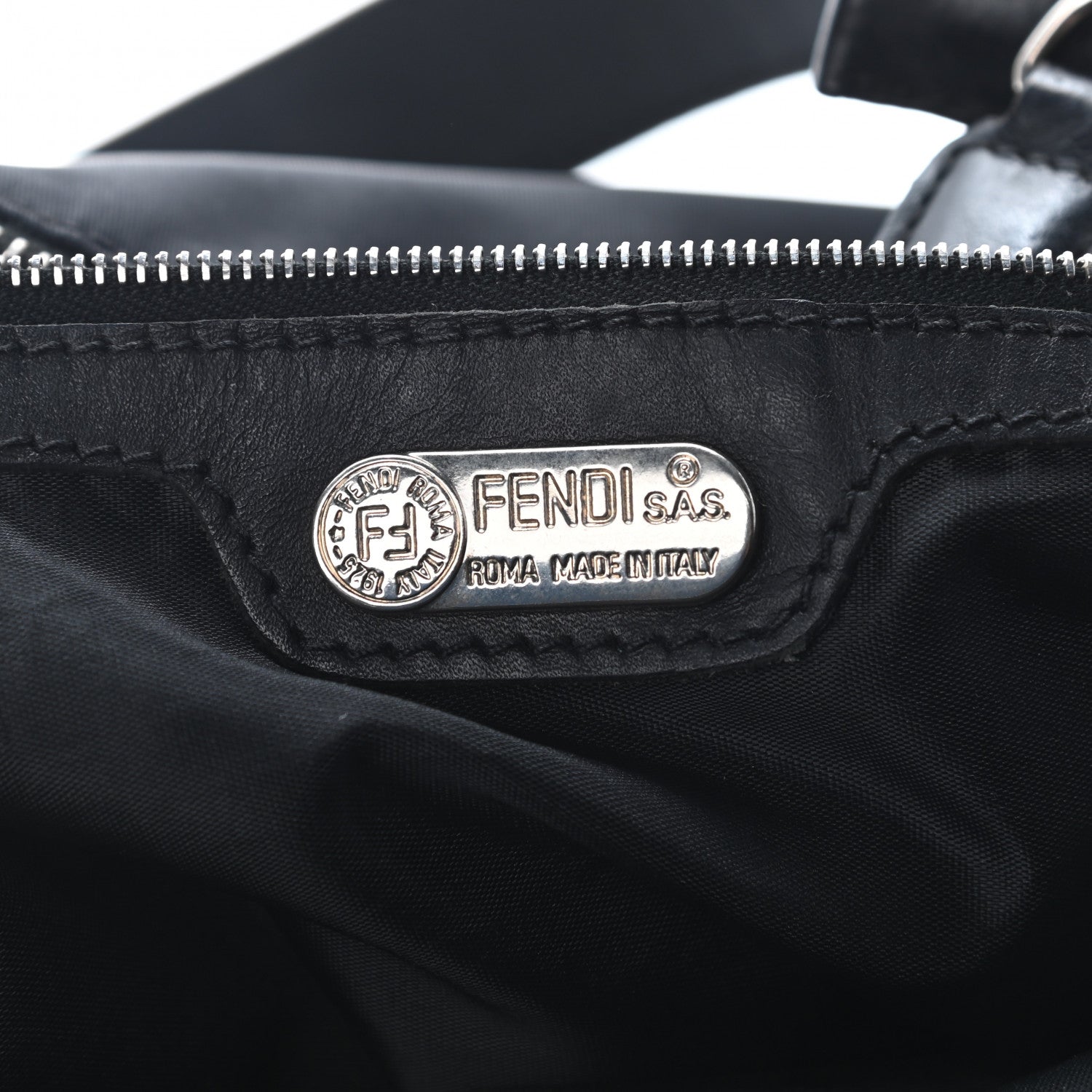Fendi Nylon Tote Black 6 of 10