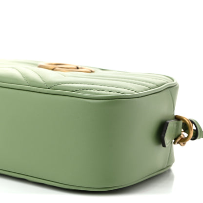 Gucci Calfskin Matelasse Small GG Marmont Chain Shoulder Bag Salamander Green 10 of 10