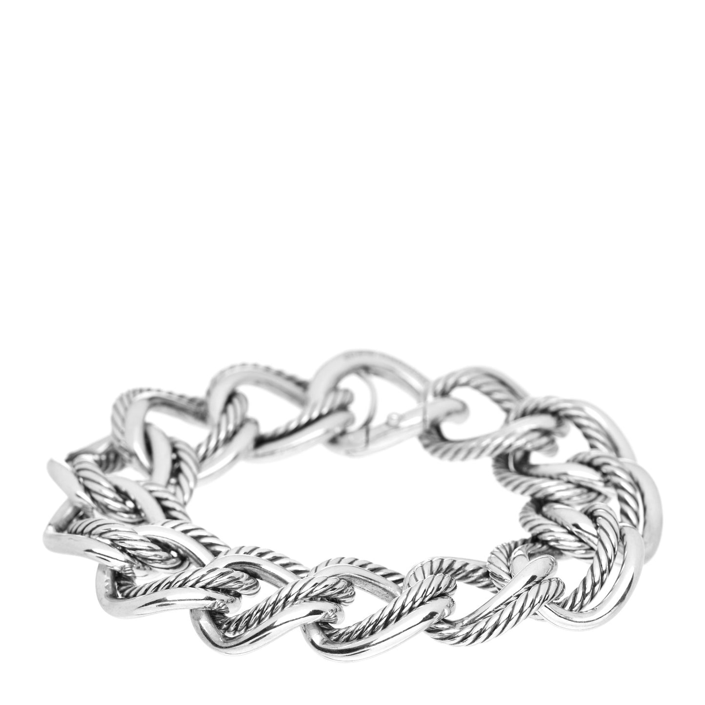 Sterling Silver Double Curb Link Bracelet