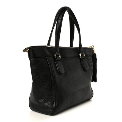 Gucci Pebbled Calfskin Small Soho Top Handle Bag Black 3 of 11