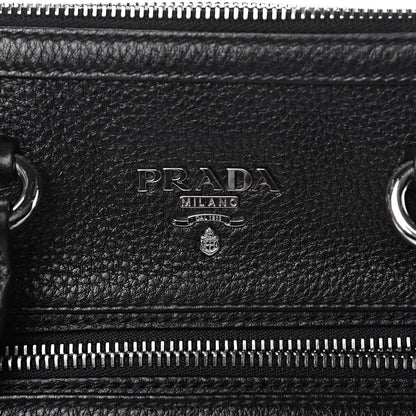 Prada Vitello Daino Shopping Satchel Black 6 of 11