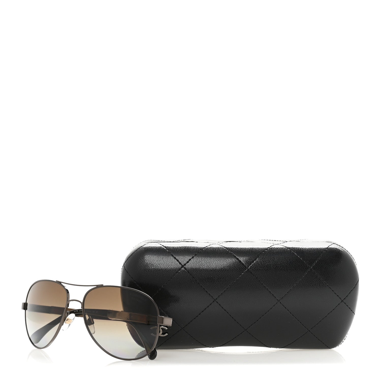 Chanel Metal Aviator Sunglasses 4179 Brown 9 of 9