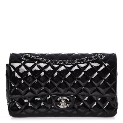 Chanel Patent Quilted Medium Double Flap Black 1 of 10