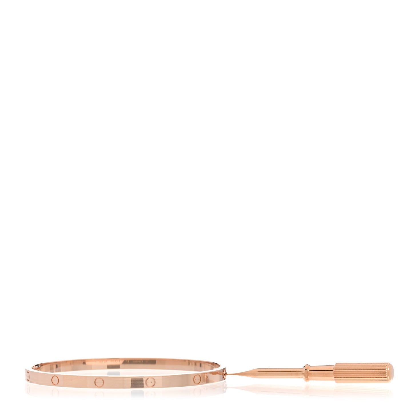 18K Pink Gold Small LOVE Bracelet 17