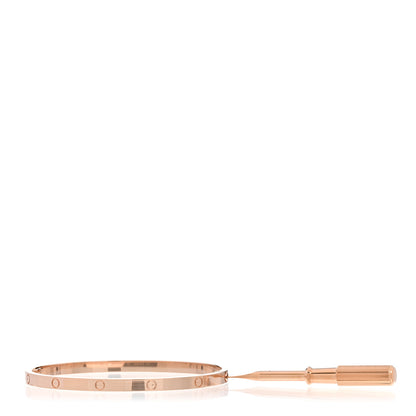 Cartier 18K Pink Gold Small LOVE Bracelet 17 3 of 4