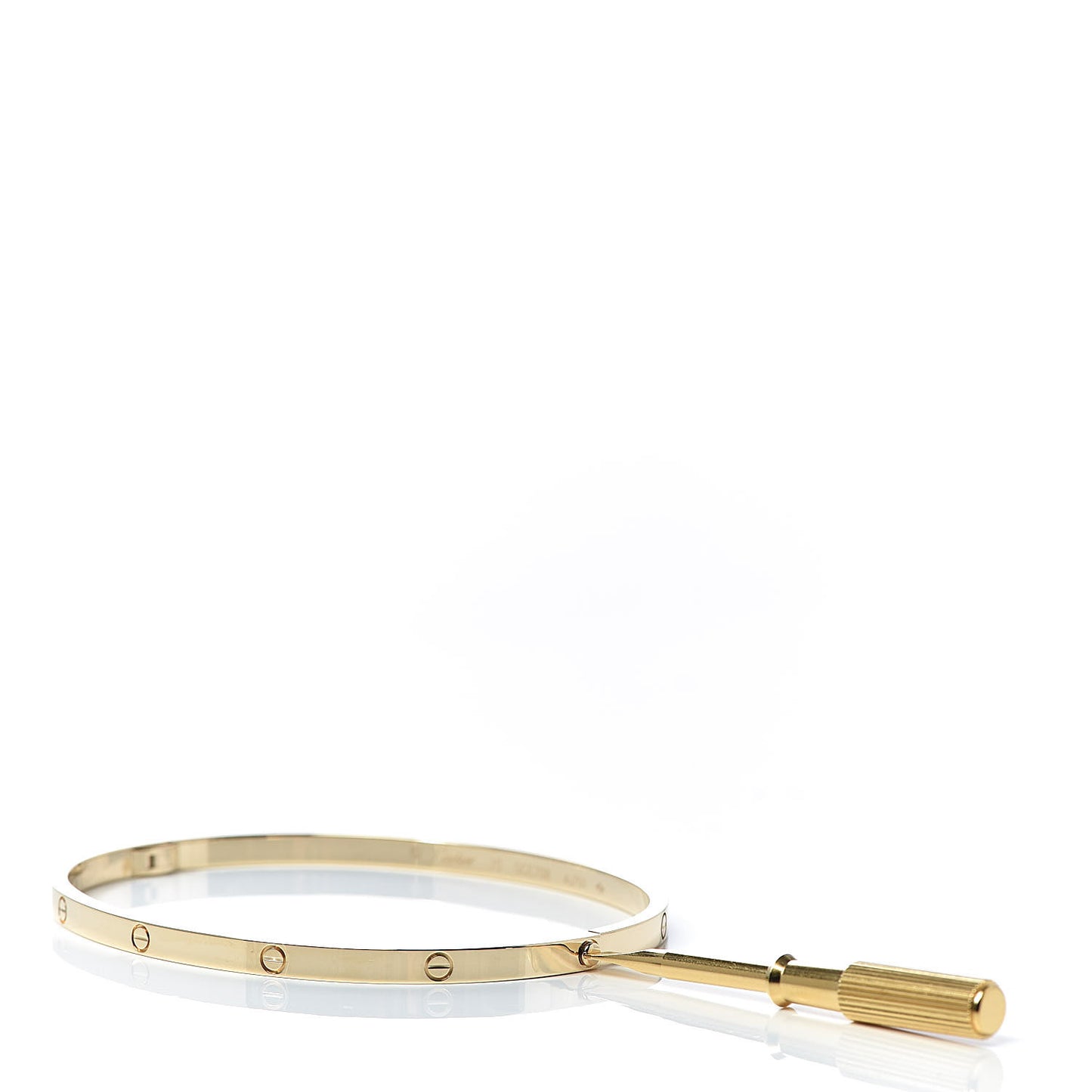 18K Yellow Gold Small LOVE Bracelet 20
