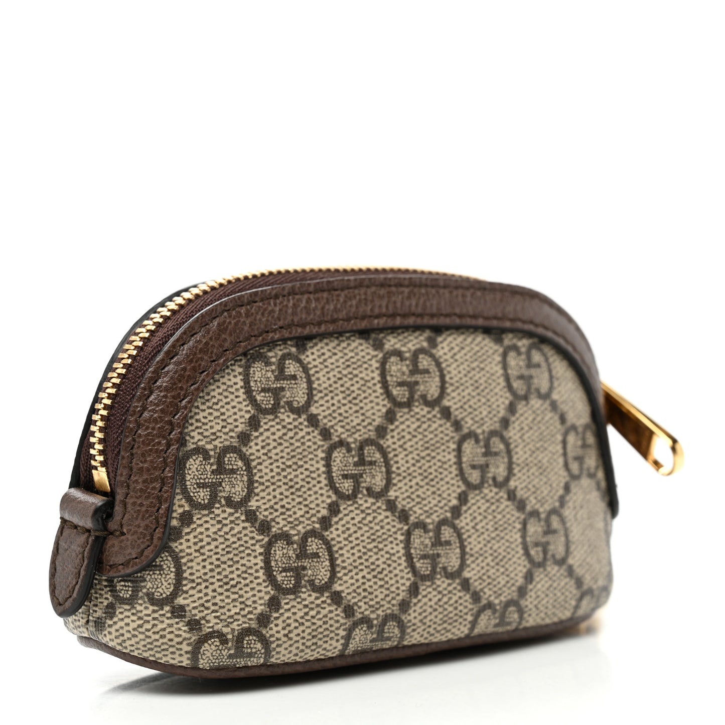 GG Supreme Monogram Web Ophidia Dome Key Pouch Beige New Acero