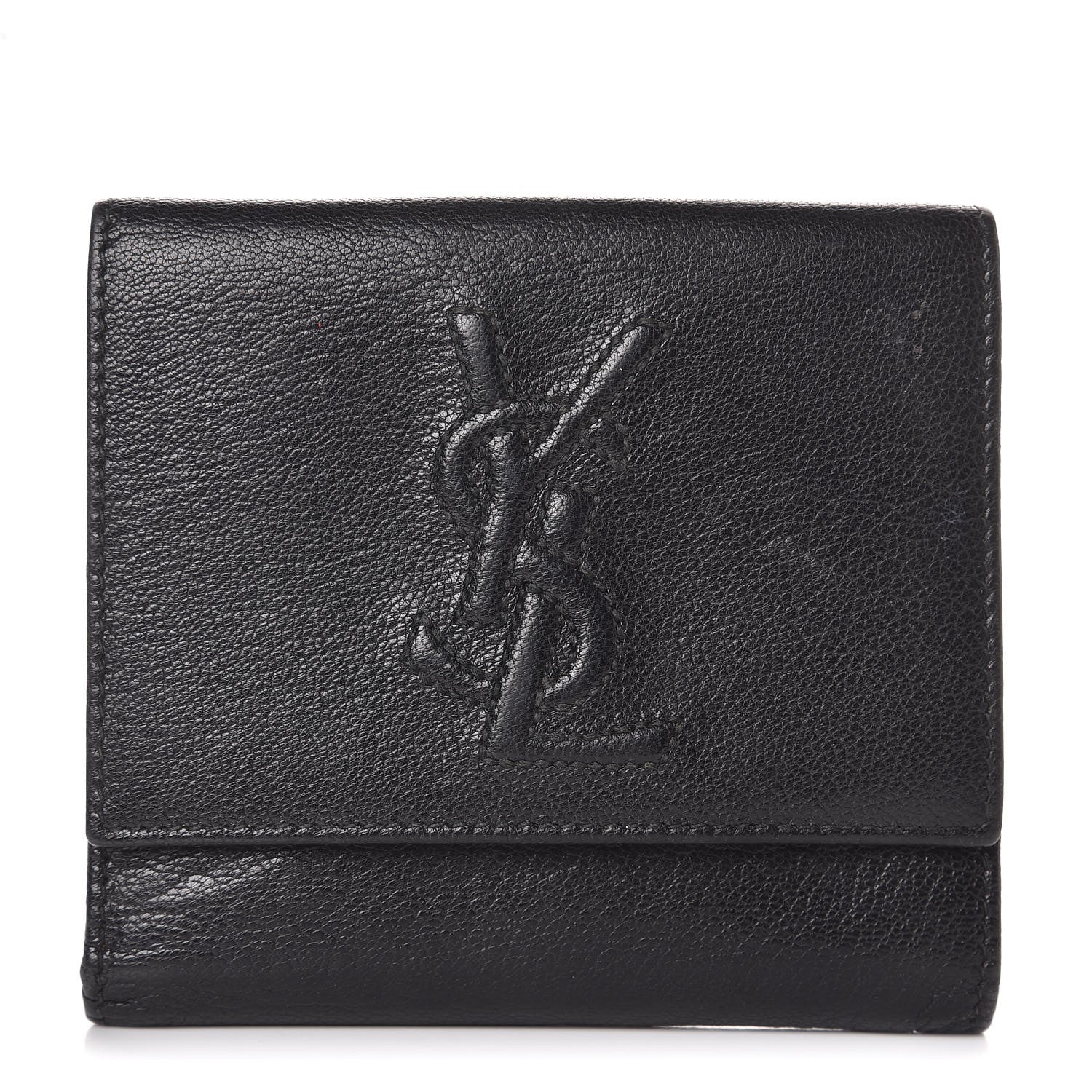 Saint Laurent Goatskin Belle de Jour French Wallet Black 1 of 7