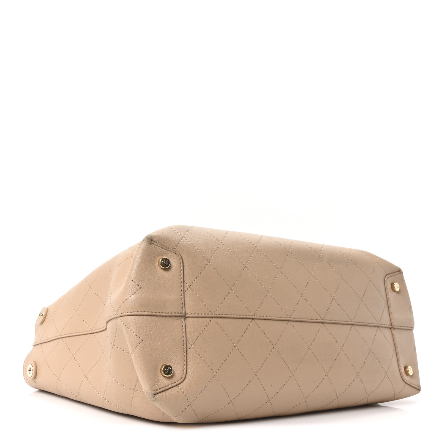 Chanel Calfskin Large Serial Shopper Tote Beige 4 of 9